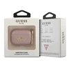Guess GUAPSASMP Dėklas AirPods Pro rožinė/rožinė Saffiano Script Metal Collection