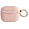 Guess GUAPSGGEP AirPods Pro dėklas rožinis/rožinis, silikoninis su blizgučiais