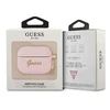 Guess GUAPSSSI AirPods Pro dėklas rožinė/rožinė Silikoninis Vintage Script