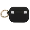 Guess GUAPSSSK AirPods Pro dėklas, juodas/juodas, silikonas, Vintage Script