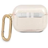 Guess GUAPUCG4GD AirPods Pro dėklas, auksinis/auksinis, Blizgučių kolekcija