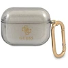 Guess GUAPUCG4GK AirPods Pro dėklas juodas/juodas Glitter Collection