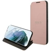 Dėklas Guess GUBKS22MPSASBPI S22+ S906 rožinės spalvos book Saffiano Stripes