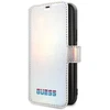 Guess dėklas iPhone 11 Pro GUFLBKN58BLD sidabrinis atverčiamas dėklas Vaivorykštis