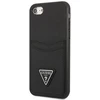 Guess GUHCI8PSATPK Apple iPhone 7/8 SE 2020 /SE 2022 kietas dėklas juodos spalvos kietas dėklas Saffiano Triangle Logo