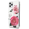 Guess GUHCN58ROSTRT Apple iPhone 11 Pro skaidrus kietas dėklas Flower Desire rožinės spalvos & baltos spalvos Rose