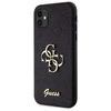 Guess GUHCN61HG4SGK Apple iPhone 11 / Xr 6.1″ juodos spalvos kietas dėklas Glitter Script Big 4G