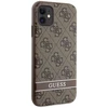 Guess GUHCN61P4SNW Apple iPhone 11 / Xr rudos spalvos kietas dėklas 4G Stripe