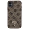 Guess GUHCN61P4TDSCPW Apple iPhone 11 / Xr 6.1″ rudos spalvos kietas dėklas Crossbody 4G Metal Logo