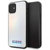 Guess dėklas iPhone 11 Pro Max GUHCN65BLD sidabrinis kietas dėklas Vaivorykštis