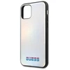 Guess dėklas iPhone 11 Pro Max GUHCN65BLD sidabrinis kietas dėklas Vaivorykštis