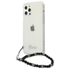 Guess GUHCP12LKPSBK iPhone 12 Pro Max 6.7" Skaidrus kietas dėklas Juodas Perlas