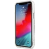 Guess GUHCP12LKTRSVSI iPhone 12 Pro Max 6.7" Skaidrus kietasis dėklas Vintažinis Sidabrinis Užrašas