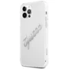 Guess GUHCP12LKTRSVSI iPhone 12 Pro Max 6.7" Skaidrus kietasis dėklas Vintažinis Sidabrinis Užrašas