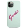Guess GUHCP12LLSVSBF iPhone 12 Pro Max 6.7" mėlynos fuksijos/mėlynos fuksijos silikoninis kietasis dėklas Vintage