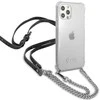 Guess GUHCP12MKC4GSSI iPhone 12/12 Pro 6.1 skaidrus deklas 4G Sidabrinė grandinėlė