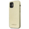Guess GUHCP12SIGLGO Apple iPhone 12 mini 5,4″ auksinis kietas dėklas Iridescent