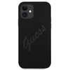 Guess GUHCP12SLSVSBK Apple iPhone 12 mini 5,4″ juodos spalvos kietas dėklas Script Vintage