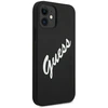 Dėklas GUESS HARDCASE GUHCP12SLSVSBW SILICONE VINTAGE IPHONE 12 MINI Juodas/Baltas