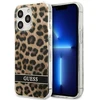 Guess GUHCP13LHSLEOW Apple iPhone 13 Pro / 13 6,1″ rudos spalvos kietas dėklas Leopard