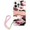 Dėklas Guess GUHCP13LKCABPI Apple iPhone 13 Pro / 13 6,1″ rožinės spalvos hardcase Camo Strap Collection