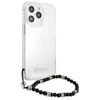 Dėklas GUESS GUHCP13LKPSBK IPHONE 13 PRO / 13 6.1 "TRANSPARENT HARDCASE Juodas PEARL
