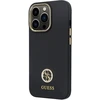 Dėklas GUESS GUHCP13LM4DGPK IPHONE 13 PRO / 13 6.1 "Juodas / Juodas HARDCASE SILICONE LOGO STRASS 4G