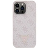 Guess GUHCP13LP4TDSCPP Apple iPhone 13 Pro / 13 6.1″ rožinės spalvos kietas dėklas Crossbody 4G Metal Logo