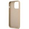 Guess GUHCP13LPSATLE iPhone 13 Pro / 13 6,1 smėlio/smėlio spalvos deklas SaffianoTriangle Logo