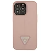 Dėklas GUESS GUHCP13LPSATLP IPHONE 13 PRO / 13 6.1 "Rožinis / Rožinis HARDCASE SAFFIANOTRIANGLE LOGO