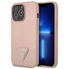 Dėklas GUESS GUHCP13LPSATLP IPHONE 13 PRO / 13 6.1 "Rožinis / Rožinis HARDCASE SAFFIANOTRIANGLE LOGO