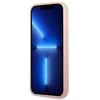 Guess GUHCP13LPSATPP iPhone 13 Pro / 13 6,1 rožinis / rožinis deklas SaffianoTriangle Logo Cardslot