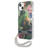 Guess GUHCP13SHFLSB Apple iPhone 13 mini 5,4" mėlynas kietas dėklas su gėlių raštu