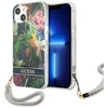Guess GUHCP13SHFLSB Apple iPhone 13 mini 5,4" mėlynas kietas dėklas su gėlių raštu