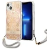 Dėklas Guess GUHCP13SHFLSD Apple iPhone 13 mini 5,4″ aukso spalvos hardcase Flower Strap