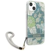 Dėklas Guess GUHCP13SHFLSN Apple iPhone 13 mini 5,4″ žalios spalvos hardcase Flower Strap