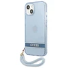 Guess GUHCP13SHTSGSB Apple iPhone 13 mini 5,4″ mėlynas kietas dėklas Translucent Stap