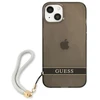 Guess GUHCP13SHTSGSK Apple iPhone 13 mini 5,4″ juodos spalvos kietas dėklas Translucent Stap
