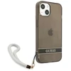 Guess GUHCP13SHTSGSK Apple iPhone 13 mini 5,4″ juodos spalvos kietas dėklas Translucent Stap