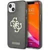 Guess GUHCP13SPCUGL4GBK iPhone 13 mini 5.4 juodos/juodos spalvos deklas Glitter 4G Big Logo