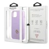 Guess GUHCP13SPS4MU iPhone 13 mini 5,4 violetinės/violetinės spalvos deklas Saffiano 4G Small Metal Logo