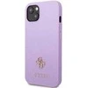 Guess GUHCP13SPS4MU iPhone 13 mini 5,4 violetinės/violetinės spalvos deklas Saffiano 4G Small Metal Logo