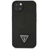 Guess GUHCP13SPSATLK Apple iPhone 13 mini 5,4″ juodos spalvos kietas dėklas SaffianoTriangle Logo