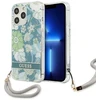Dėklas Guess GUHCP13XHFLSN Apple iPhone 13 Pro Max 6,7″ žalios spalvos hardcase Flower Strap