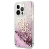 Guess GUHCP13XLG4GPI Apple iPhone 13 Pro Max 6,7″ rožinės spalvos kietas dėklas 4G Big Liquid Glitter