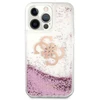 Guess GUHCP13XLG4GPI Apple iPhone 13 Pro Max 6,7″ rožinės spalvos kietas dėklas 4G Big Liquid Glitter