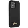 Dėklas Guess GUHCP13XLSLMGBK Apple iPhone 13 Pro Max 6.7″ juodos spalvos hardc ase Silicone Script Gold Logo