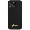 Dėklas Guess GUHCP13XLSLMGBK Apple iPhone 13 Pro Max 6.7″ juodos spalvos hardc ase Silicone Script Gold Logo