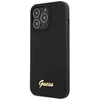 Dėklas Guess GUHCP13XLSLMGBK Apple iPhone 13 Pro Max 6.7″ juodos spalvos hardc ase Silicone Script Gold Logo