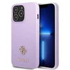 Guess GUHCP13XPS4MU Apple iPhone 13 Pro Max 6,7″ violetinės spalvos kietas dėklas Saffiano 4G Small Metal Logo